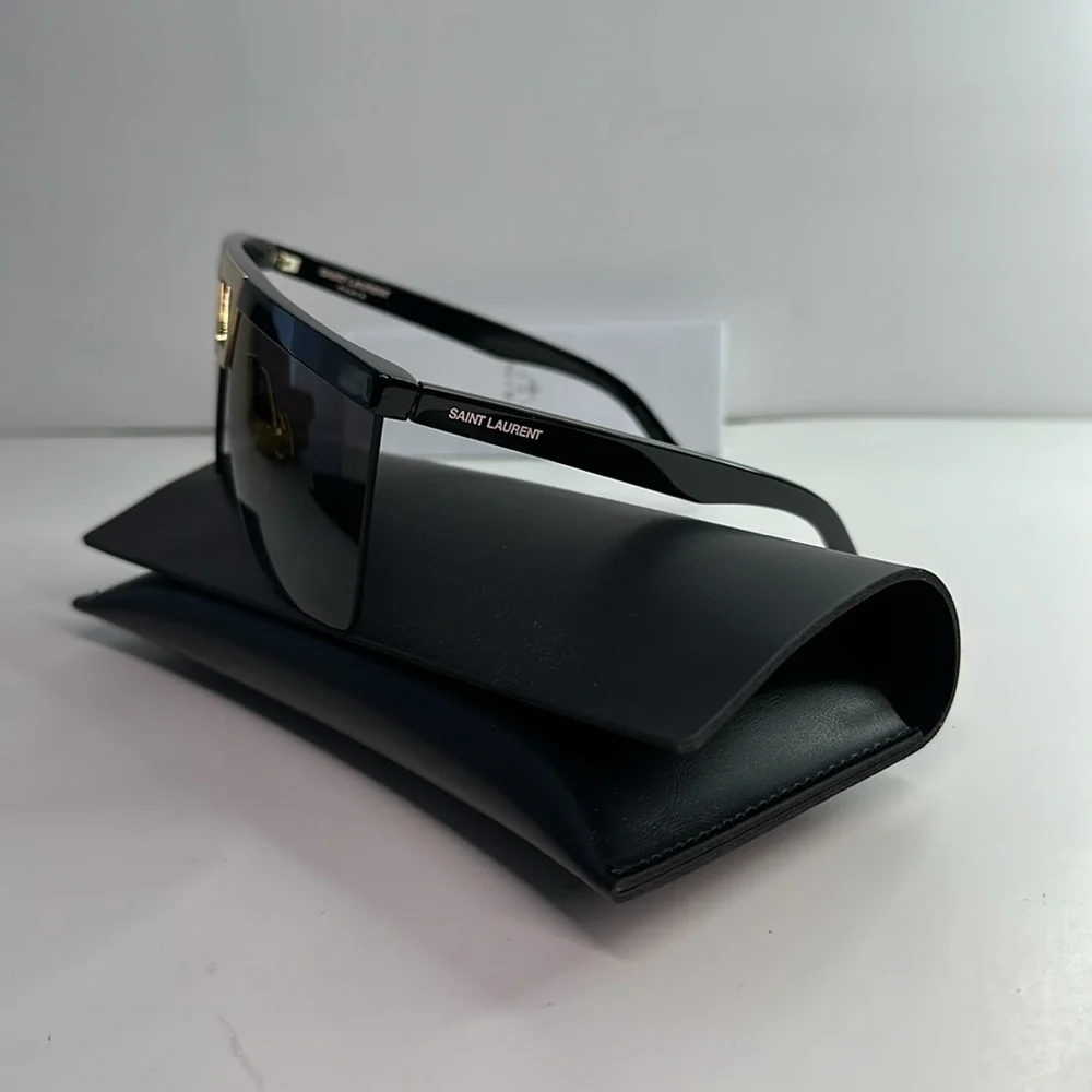 – New & Authentic Saint Laurent SL 537 PALACE Black Sunglasses